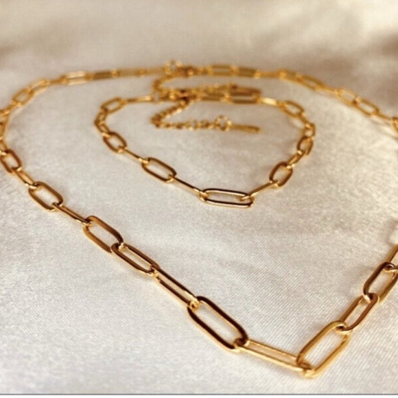 Stainless Steel Paper Clip Necklace Charm Pendant Holder Silver Plated Unisex - Picture 4 of 5